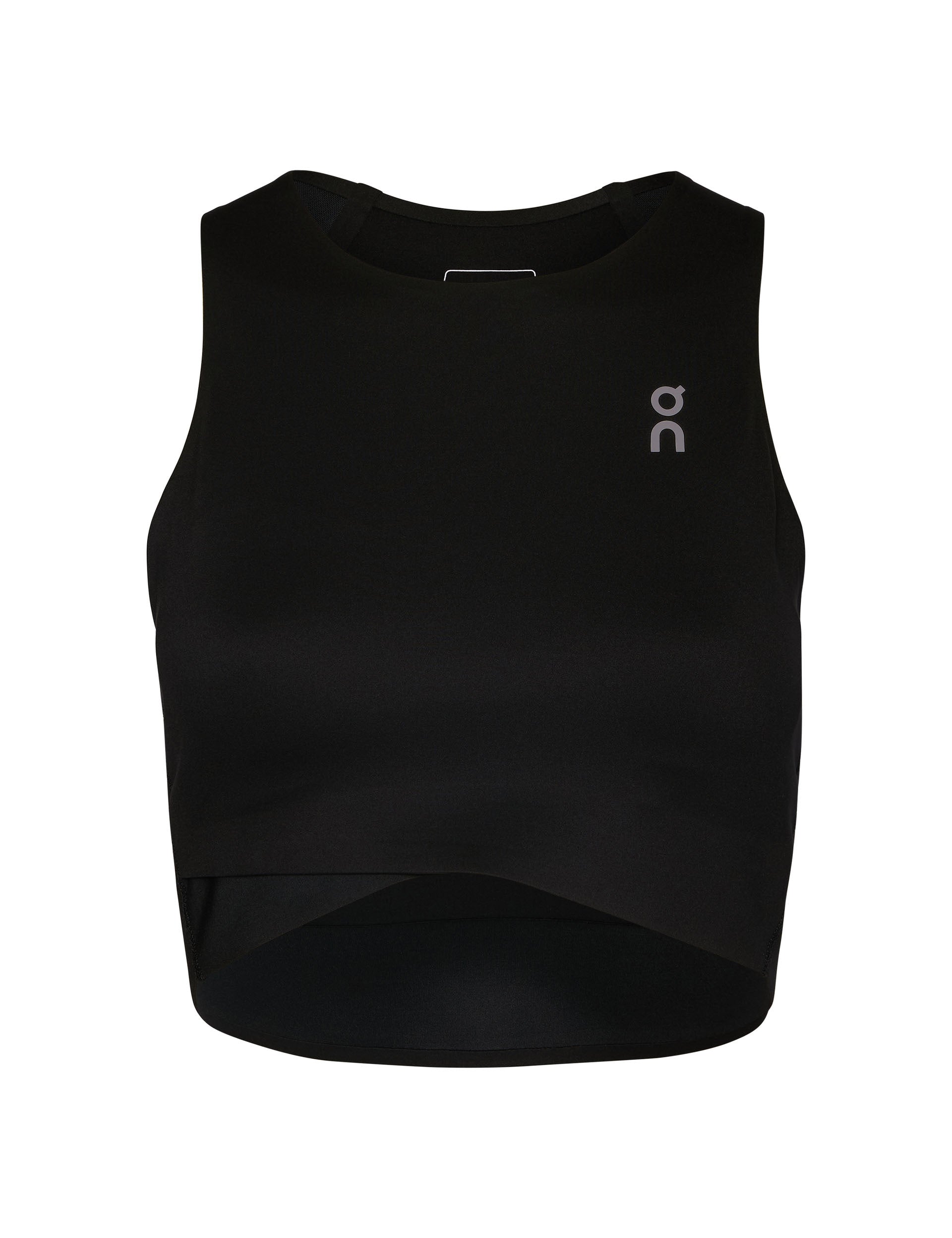 Black Court Crop Top for Women - Stylish Tennis & Workout Tank Top for Active Lifestyle