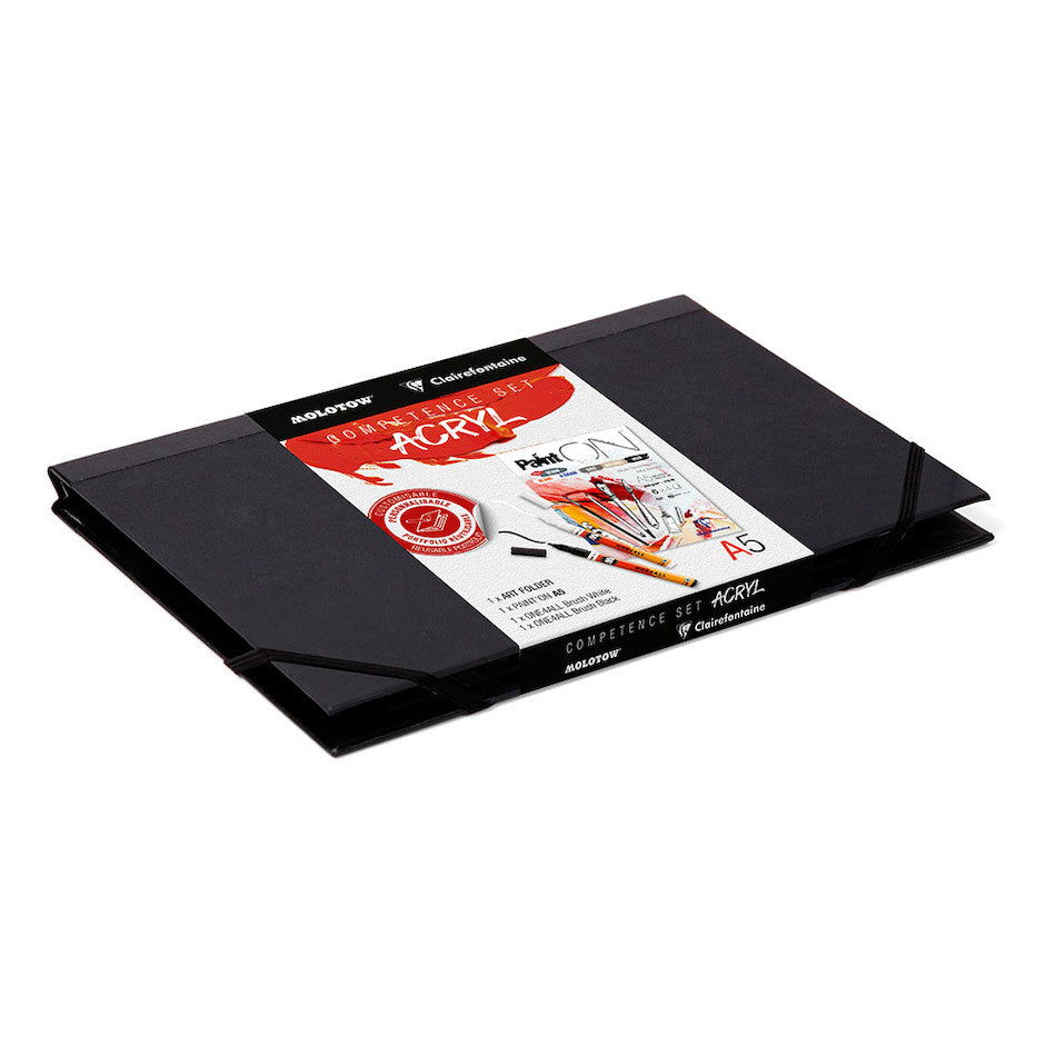 Clairefontaine Competence Set Acrylic A5+ Notebook - Premium French Writing Paper for School, Office & Journaling - Perfect for Students, Professionals & Artists