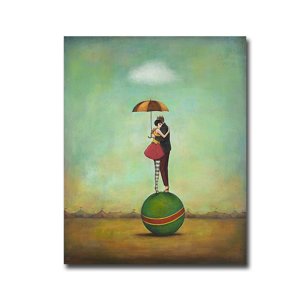 Circus Romance by Duy Huynh - Premium Oversized Canvas Wall Art Print (40x32 Inches) Ready to Hang - Perfect for Living Room, Bedroom & Office Decor
