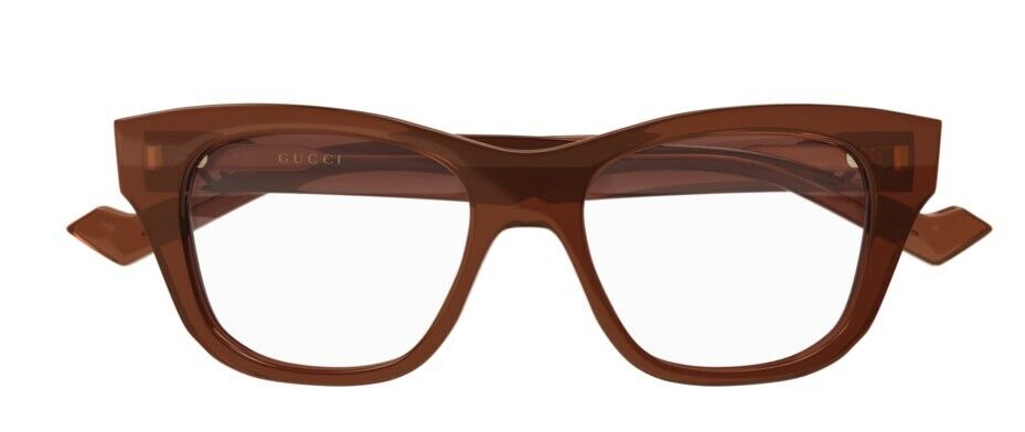 Gucci GG 0999O 003 Brown Cat Eye Women's Eyeglasses | Fashion Designer Sunglasses for Women | Perfect for Everyday Wear, Office & Special Occasions