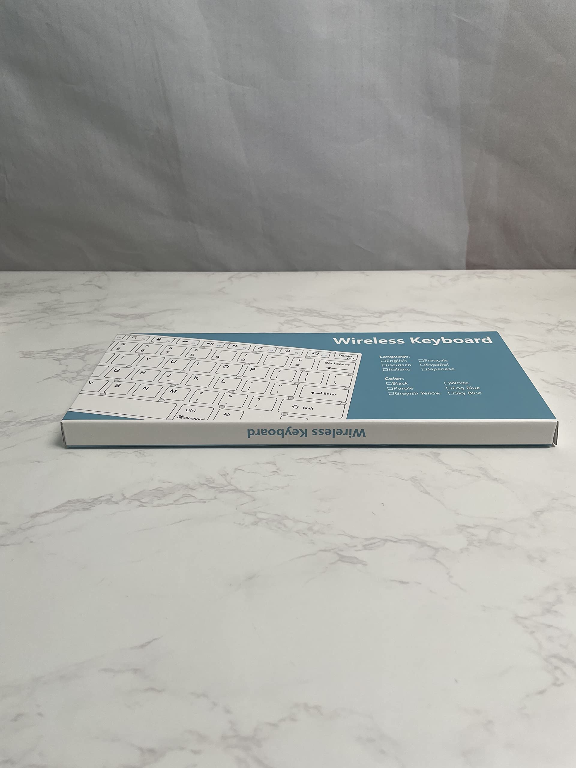 KBCASE Bluetooth Keyboard for Samsung/iPad, Wireless Keyboard Compatible with Windows/Android/iOS/iPad Pro/Air/Mini, iPhone & Bluetooth Devices - Perfect for Work, Study & Travel