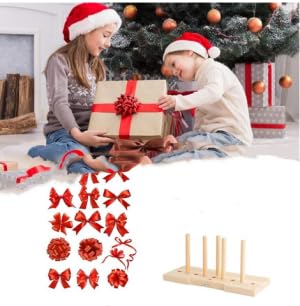HEEPDD Oak Bow Maker Tool - 3 Long Stick Lightweight Portable DIY Ribbon Bow Maker for Wreaths, Hair Bows & Crafts | Perfect for Gift Wrapping, Party Decorations & Wedding Bouquets