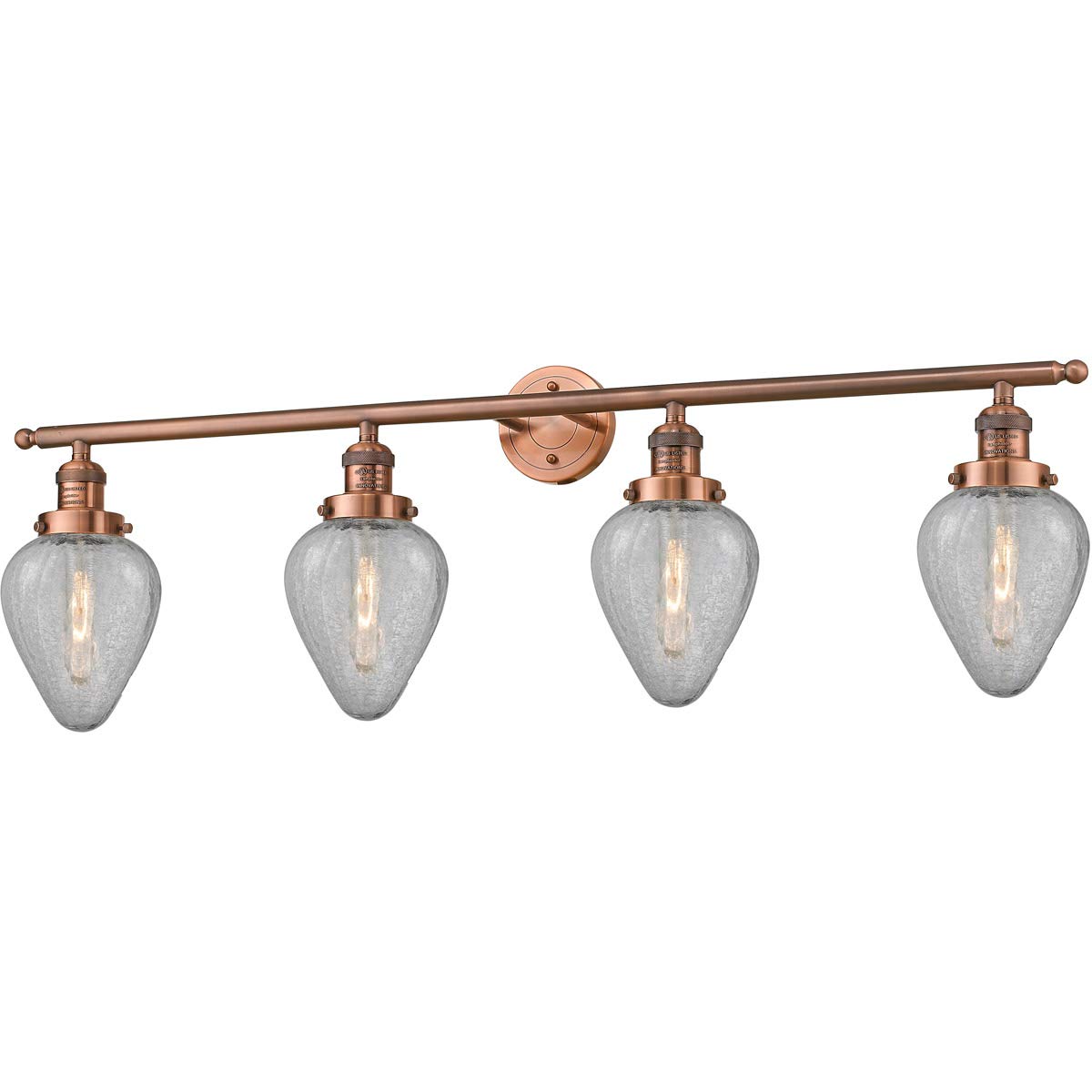 Vintage Copper Bathroom Vanity Light Fixture - 43