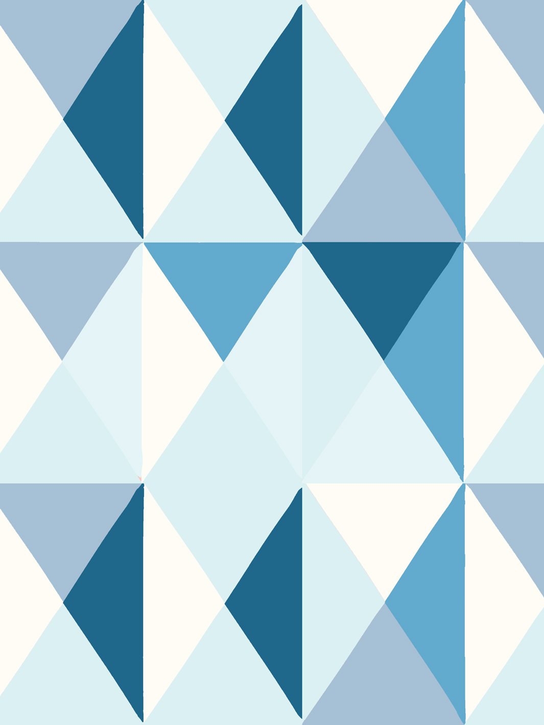 Fisher Price™ Geo Wallpaper - Blue Geometric Pattern Peel and Stick Wallpaper for Nursery, Kids Room & Playroom Decor
