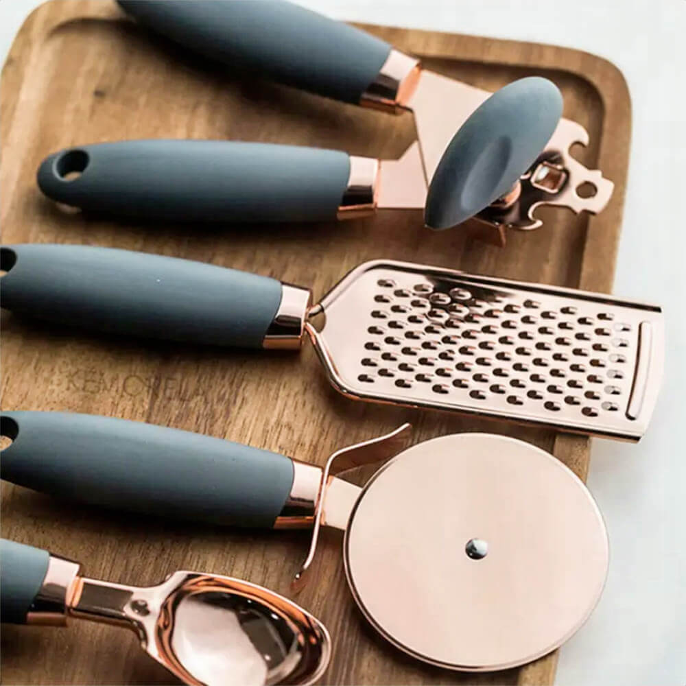 Premium Montana Kitchen Cooking Tool Set - 12-Piece Stainless Steel Utensils for Baking, Grilling & Cooking - Perfect for Home Chefs & Professional Kitchens