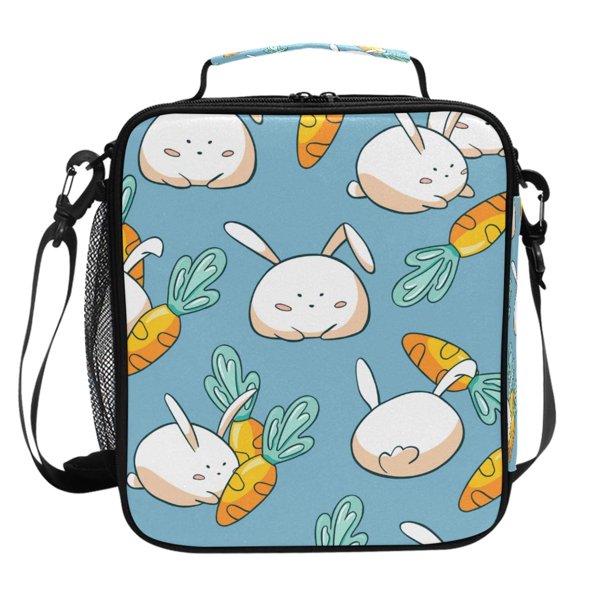 Easter Bunny Carrot Insulated Lunch Bag - Reusable Thermal Lunch Box for Women & Men - Perfect for Meal Prep, Work, School, Picnic & Outdoor Activities