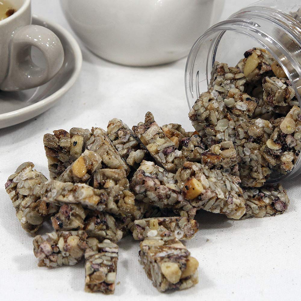 Premium Roasted Korean Pine Nut & Sunflower Seed Brown Rice Crunch Bites - Vegan, Non-GMO, Gluten-Free Gourmet Snack in Resealable Jar (8.8oz/250g) - Perfect for Healthy On-the-Go Snacking, Office Treats & Travel Food