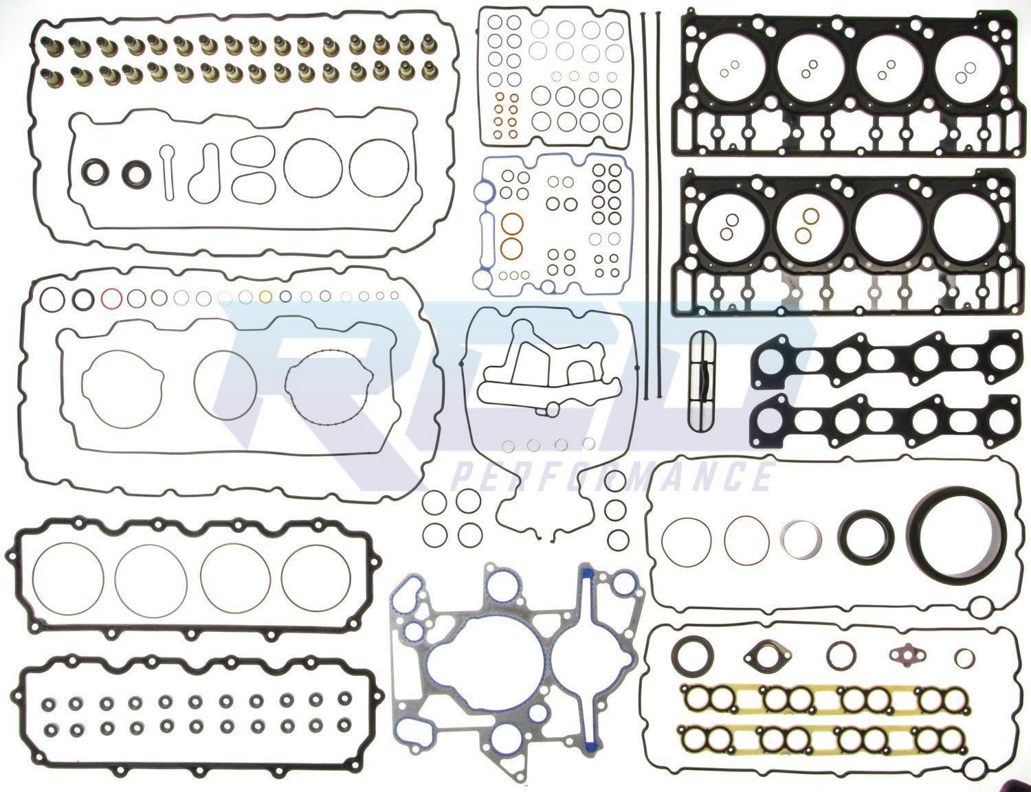 MAHLE 6.0L 18MM Complete Engine Gasket Set - Compatible with Ford, Chevy & Dodge V8 Engines - Perfect for Engine Rebuilds & Performance Upgrades