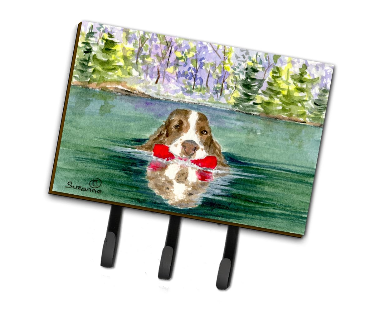 Springer Spaniel Wall Hook Set - Key Holder, Coat Rack & Leash Hanger for Home Entryway, Kitchen & Bathroom Organization | Caroline's Treasures SS8943TH68