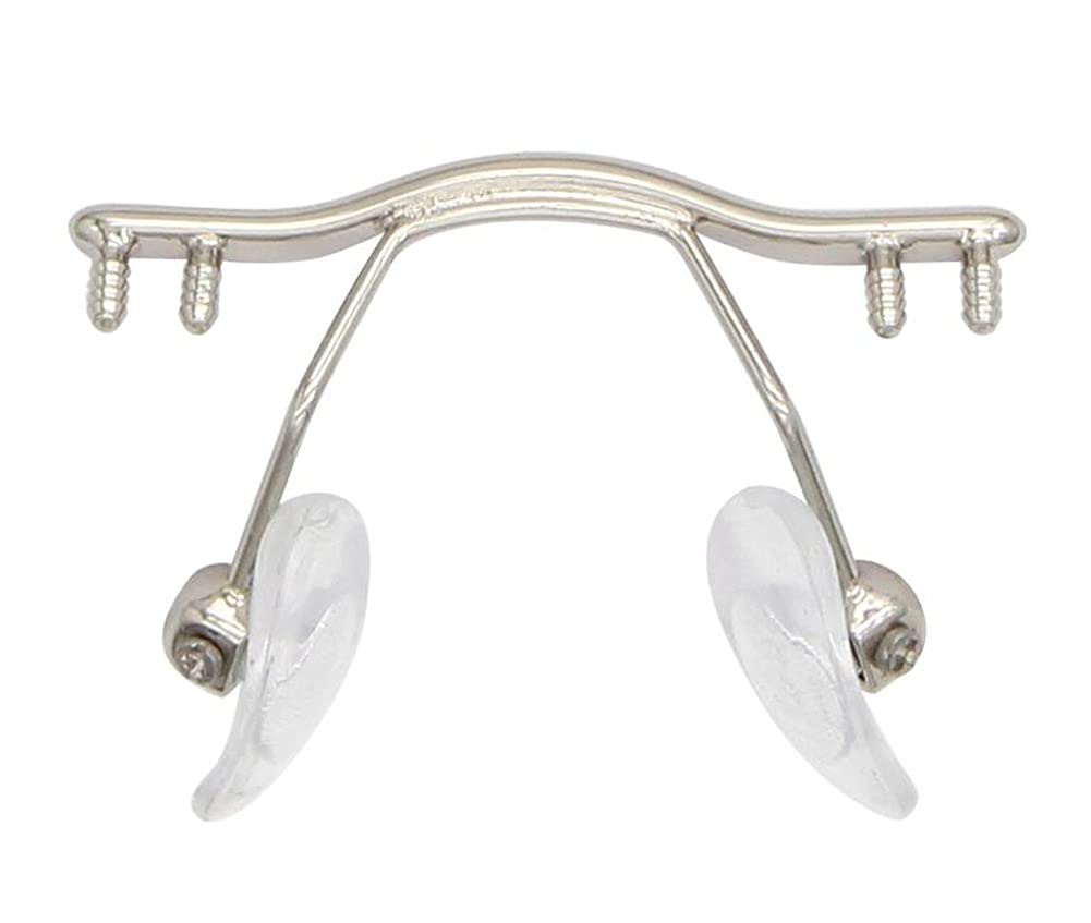 Jingyun Alloy Glasses Nose Pad Replacement - Premium Eyeglass Repair Kit for Rimless Frames (Model C02) | Comfortable Nose Bridge Accessories for Adults | Perfect for Daily Wear, Office Use & Reading Glasses