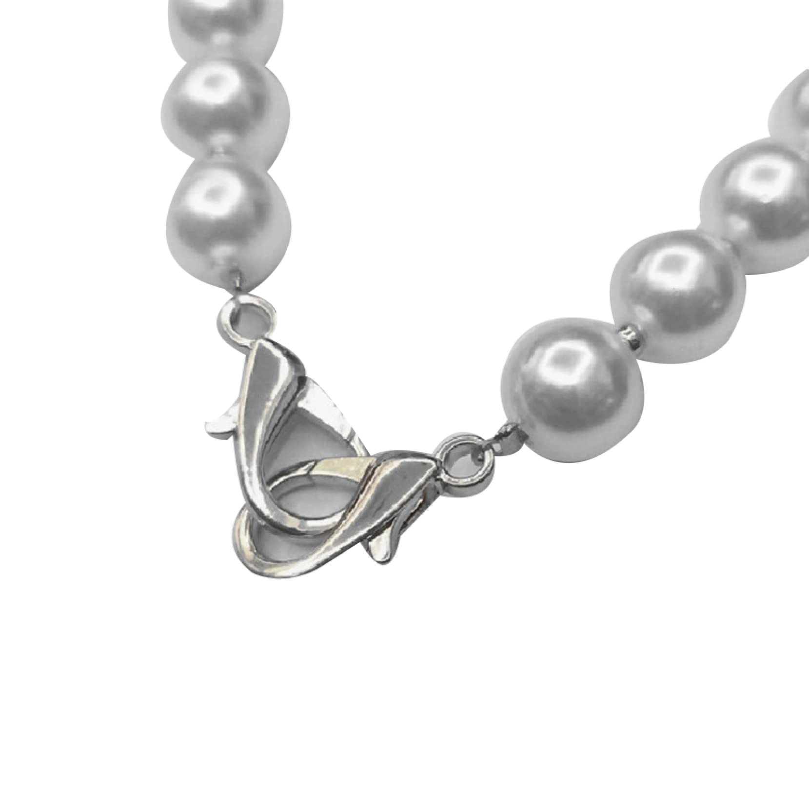 Elegant Imitation White Pearl Handbag Strap - Adjustable Shoulder Chain for Women's Beaded Bags | DIY Replacement Belt & Purse Handle | Perfect for Evening Parties, Weddings & Special Occasions