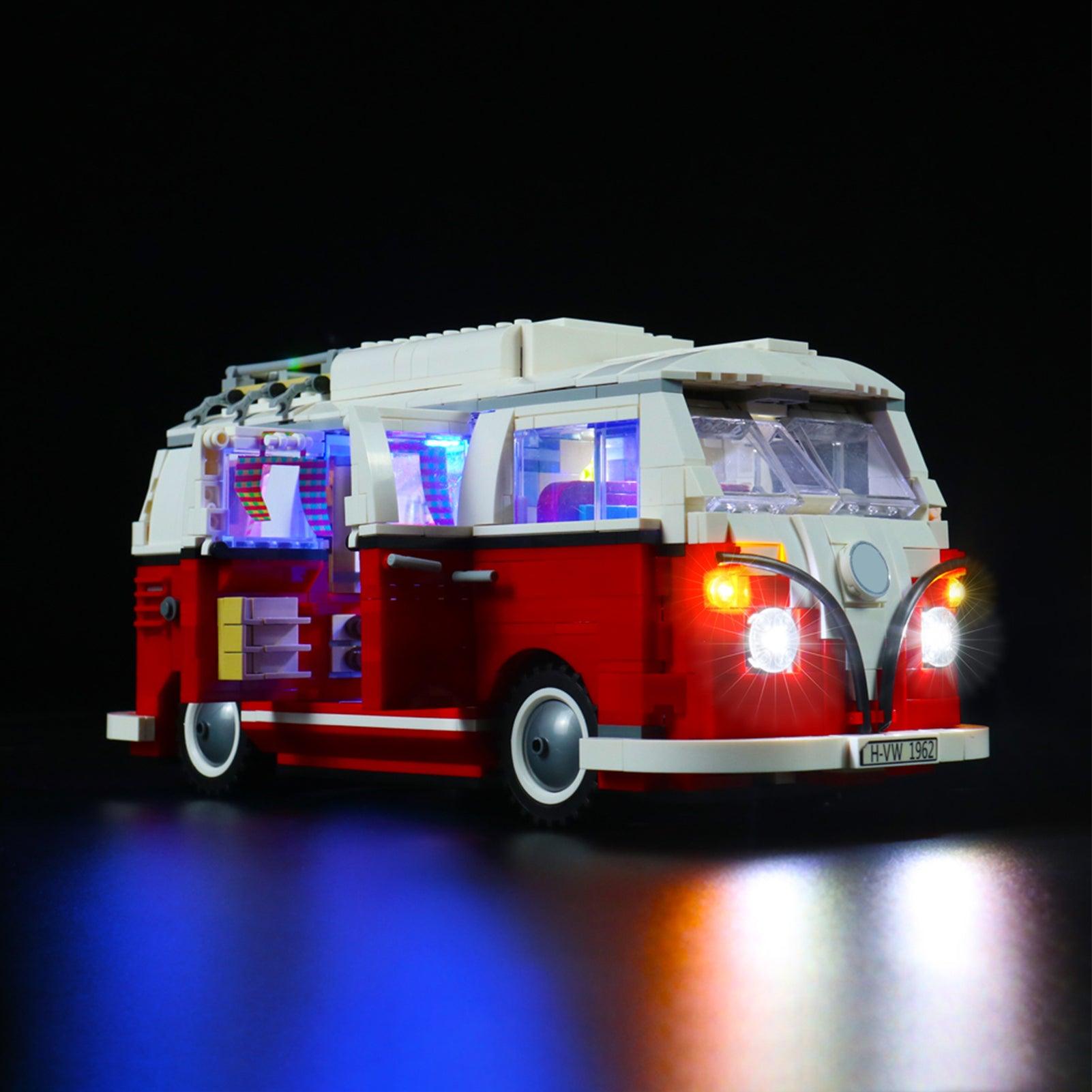 LEGO Creator Expert Volkswagen T1 Camper Van 10220 Light Kit - Compatible with Official LEGO Sets - Perfect for Model Display & Nighttime Showcase