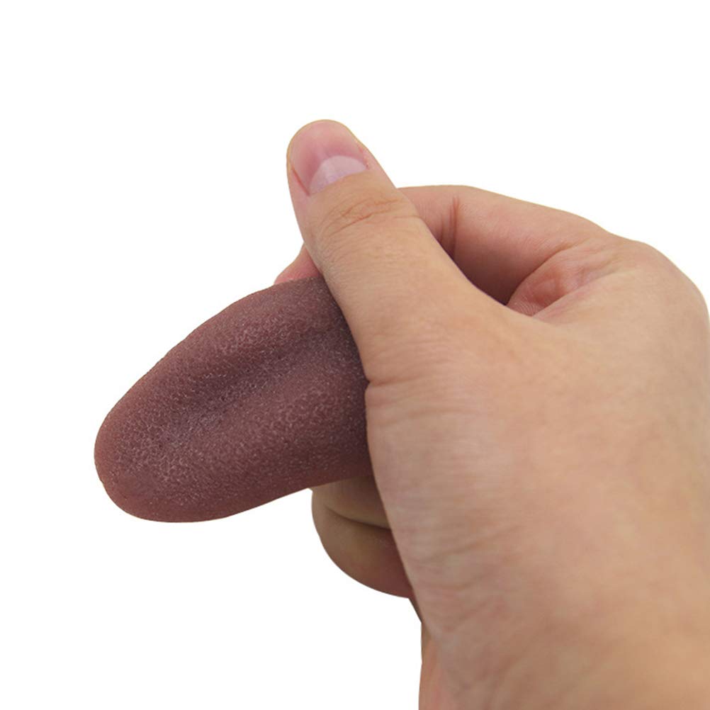 Halloween Fake Tongue Prank Toy - Stretchy Elastic Artificial Tongue for April Fools & Halloween Costume Parties - Fun Kids' Prank Props for Trick or Treat, Costume Contests & Spooky Celebrations