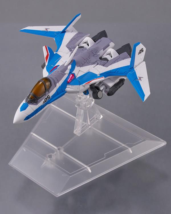 Bandai Tiny Session Macross Frontier VF-31J Siegfried Hayate Immelmann & Freyja Wion Action Figure Set - Anime Collectible for Display & Gifts