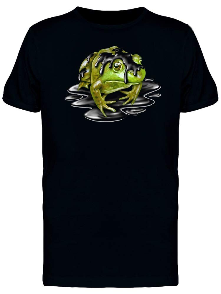 Funny Frog With Oil Graphic T-Shirt for Men | Trendy Casual Tee for Streetwear & Everyday Outfits