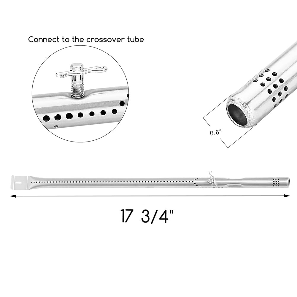 Charbroil Performance 5 Burner Grill Parts Replacement Kit - Burners, Heat Plates & Adjustable Carryover Tube for Models 463347519, 463347017, 463335517, 463276517, 463244819 - Perfect for Outdoor BBQ & Backyard Grilling