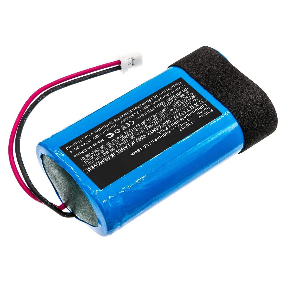 Synergy Digital Replacement Battery for Braven 180017 Speaker - 6800mAh Li-ion 3.7V High Capacity Power - Perfect for Outdoor Adventures, Parties & Home Audio Systems