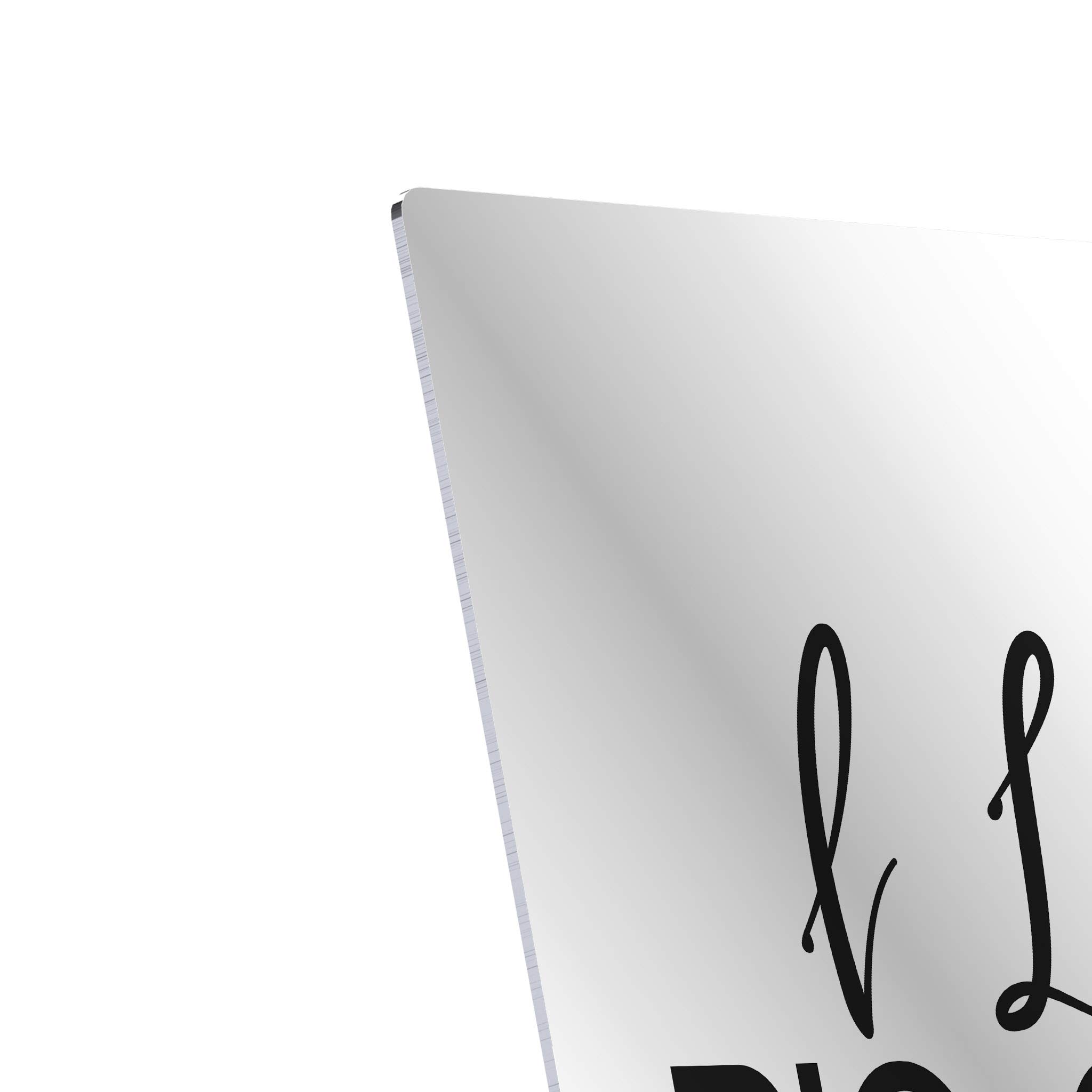 HB Art Design 'I Like Big Cups & I Cannot Lie' Black and White Quote Metal Print - 40x30 Wall Art for Coffee Bar, Kitchen Decor, Restaurant & Coffee Shop Sign - Perfect for Dining Rooms & Cafe Wall Decor