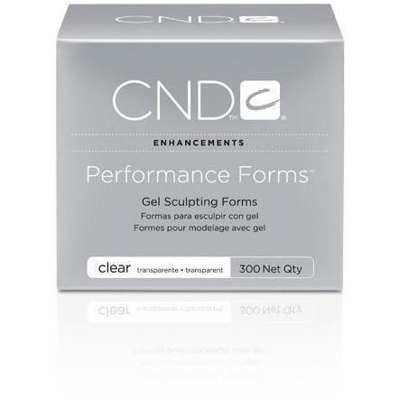 CND Performance Forms Clear 300 Count - Professional Nail Forms for Salon & Home Manicures | Perfect for Acrylic & Gel Nail Extensions