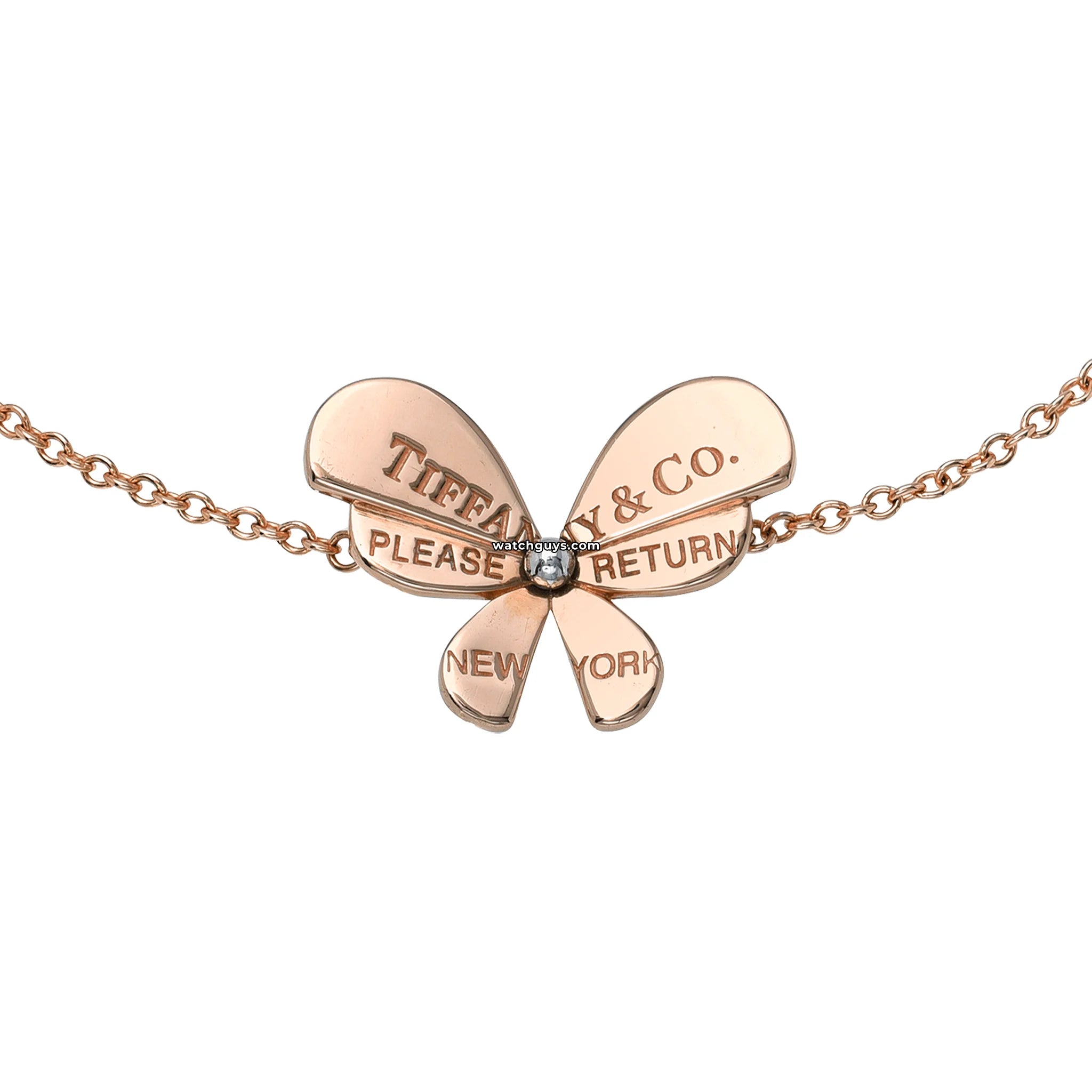 Tiffany & Co. Butterfly Chain Bracelet 18k Rose Gold - Elegant Jewelry for Women, Perfect for Weddings, Anniversaries & Special Occasions