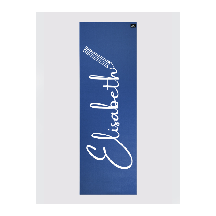 Custom Personalized Yoga Mat 6mm Thick - Non-Slip Eco-Friendly Exercise Mat with Unique Design in Blue - Perfect for Home Workouts, Yoga Studios & Fitness Classes