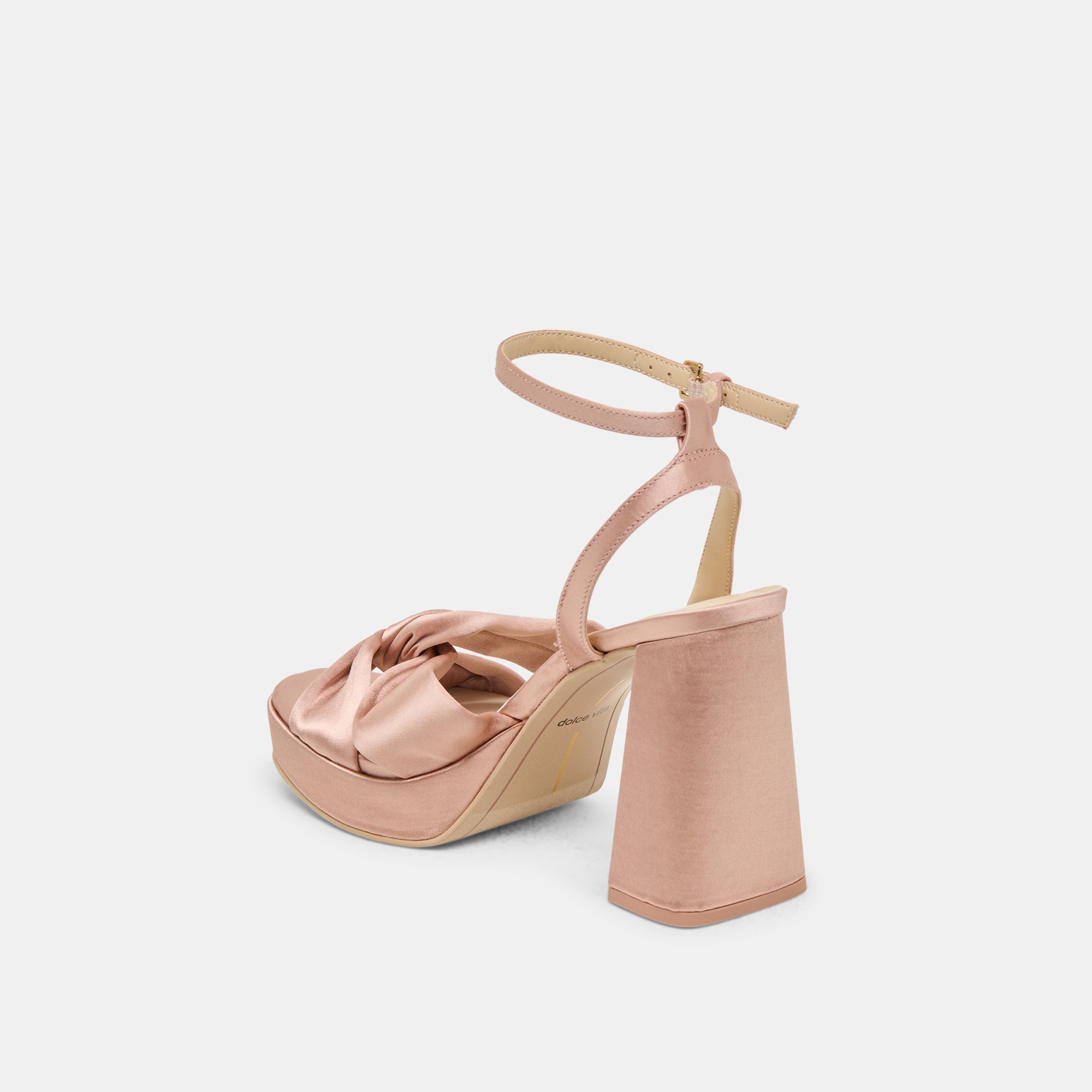PARLO HEELS BLUSH SATIN - Elegant Women's High Heel Sandals for Weddings, Parties & Special Occasions