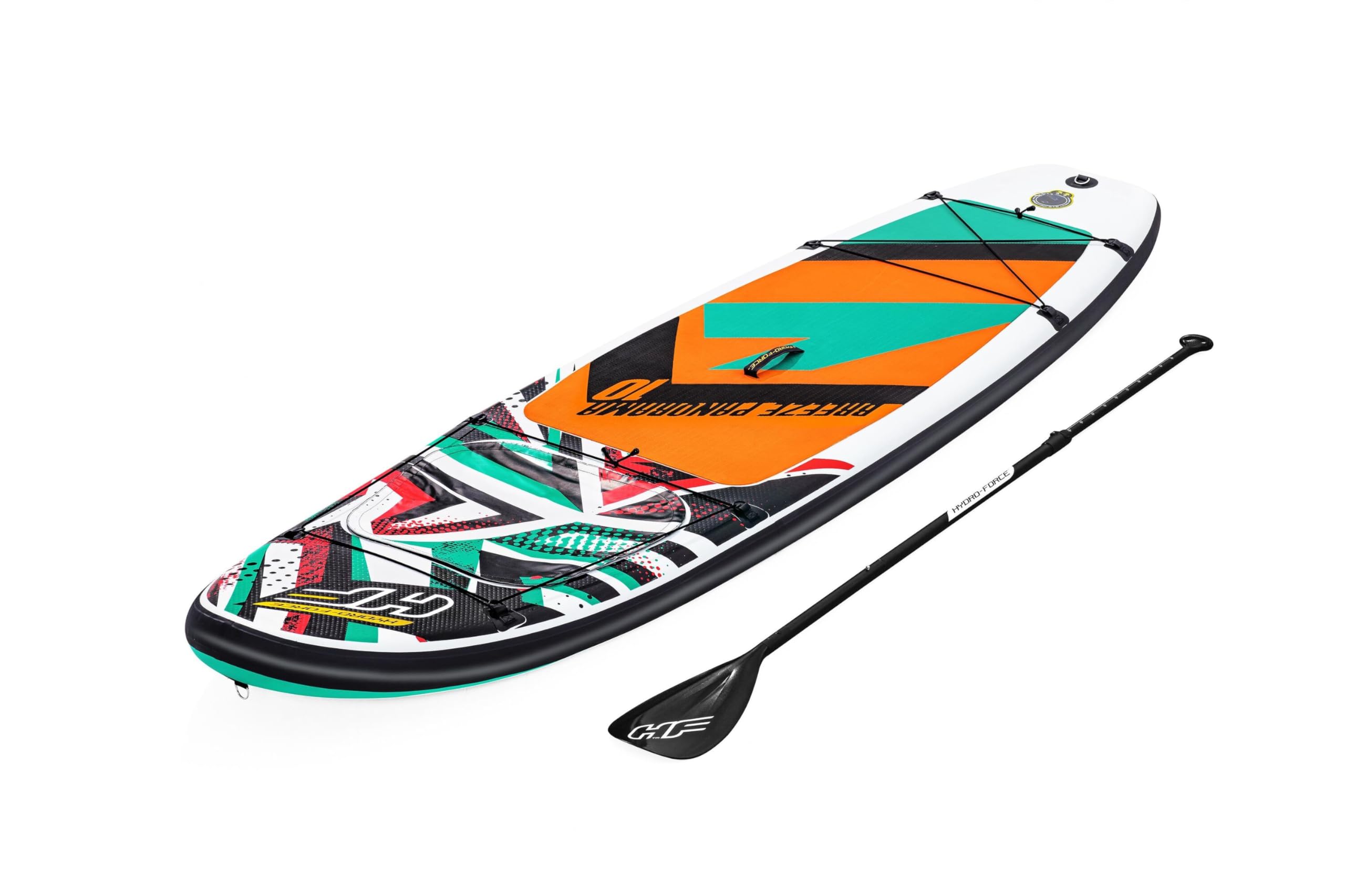 Hydro-Force Inflatable Stand Up Paddle Board (SUP) - Premium Complete Set with Hand Pump, Travel Bag & Built-in Window | Multiple Sizes for Adults & Kids | Perfect for Lakes, Rivers & Ocean Paddling