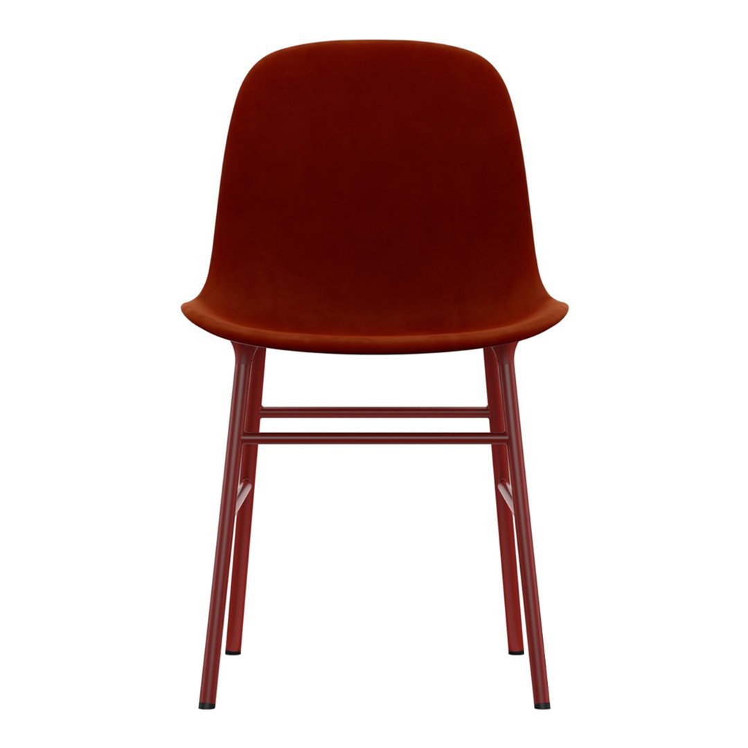 Modern Form Chair with Sturdy Metal Legs & Comfortable Upholstery - Perfect for Home Office, Living Room, or Dining Room Decor