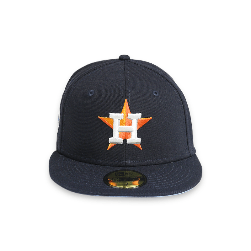 Houston Astros 2017 World Series Champions 59FIFTY Fitted Hat for Men - Navy Blue Snapback Baseball Cap - Perfect for Games, Collecting & Fan Apparel