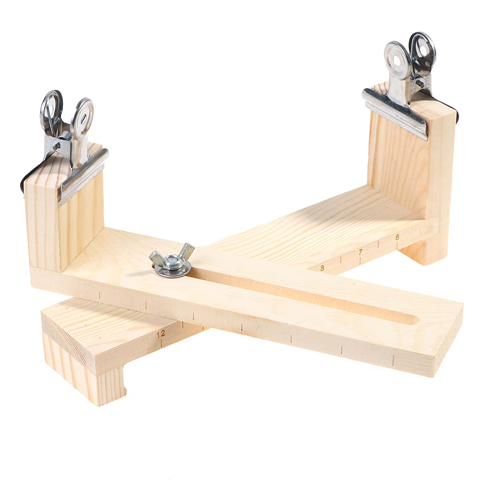 Kekafu Adjustable Wooden Jig Bracelet Maker Kit - DIY Paracord Bracelet & Safety Lanyard Weaver Tool for Wristbands, Survival Gear & Outdoor Activities - Perfect for Camping, Hiking and Crafting Projects