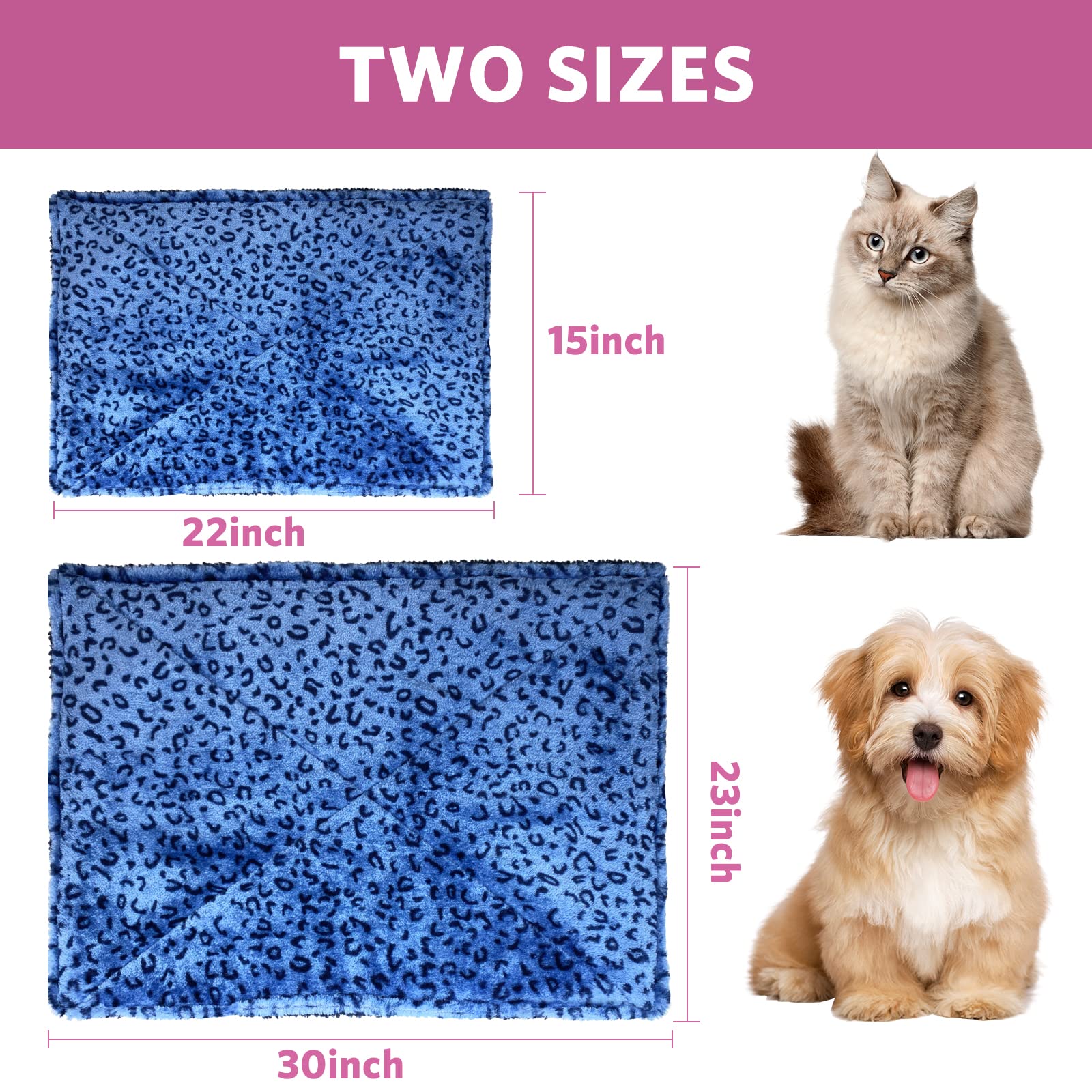 MARUNDA Self-Warming Cat Bed - Super Soft Dog Bed & Crate Blanket with Thermal Heating Pad | Cozy Pet Mat for Winter, Indoor Use & Cold Weather Comfort