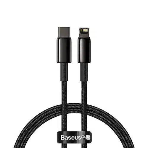Baseus 20W Fast Charging Cable USB-C to Lightning 1m - Compatible with iPhone, iPad & More | Perfect for Home, Office & Travel Charging
