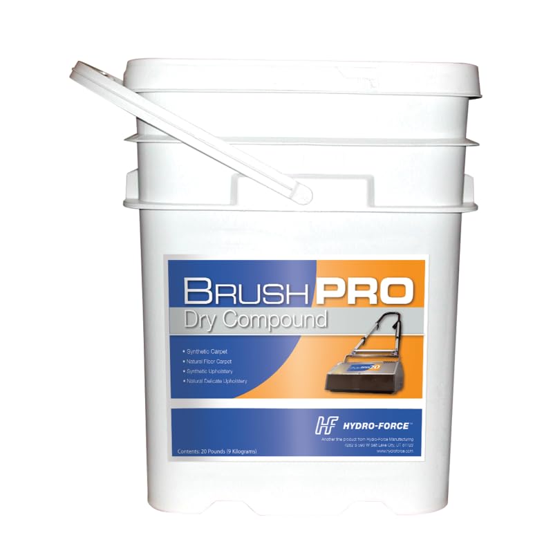 Brush Pro Dry Compound - 20 Lbs Professional Dry Carpet Cleaner for Rotating Brush Machines | Deep Cleans & Refreshes Carpets | Ideal for Home, Office & Commercial Use