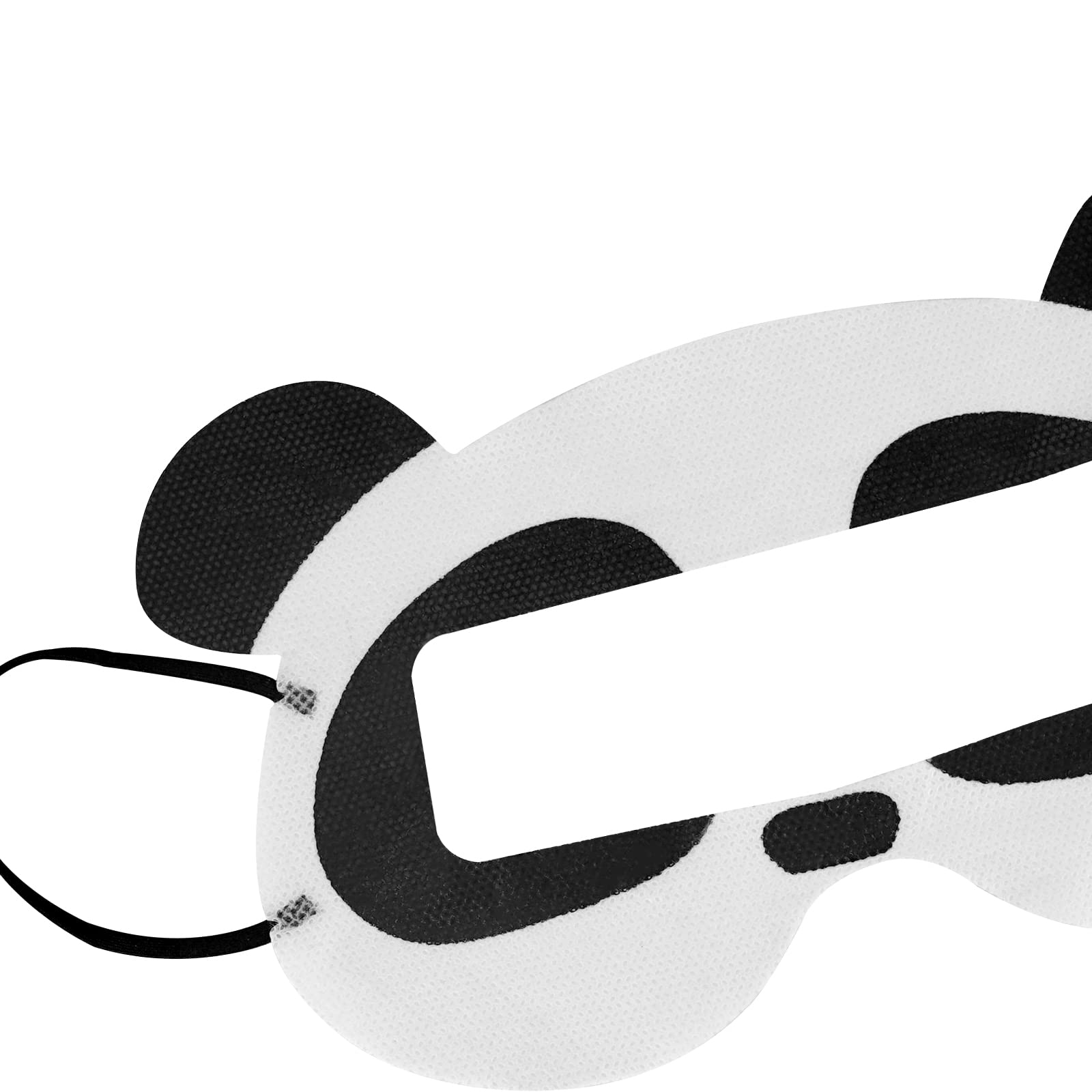 GEEKRIA 50PCS Disposable VR Face Mask Covers - Universal VR Headset Accessories for Oculus Quest 2, Meta Quest 3, HTC Vive - Cute Panda & Black Cat Design - Hygienic Eye Protection for VR Gaming & Movie Watching
