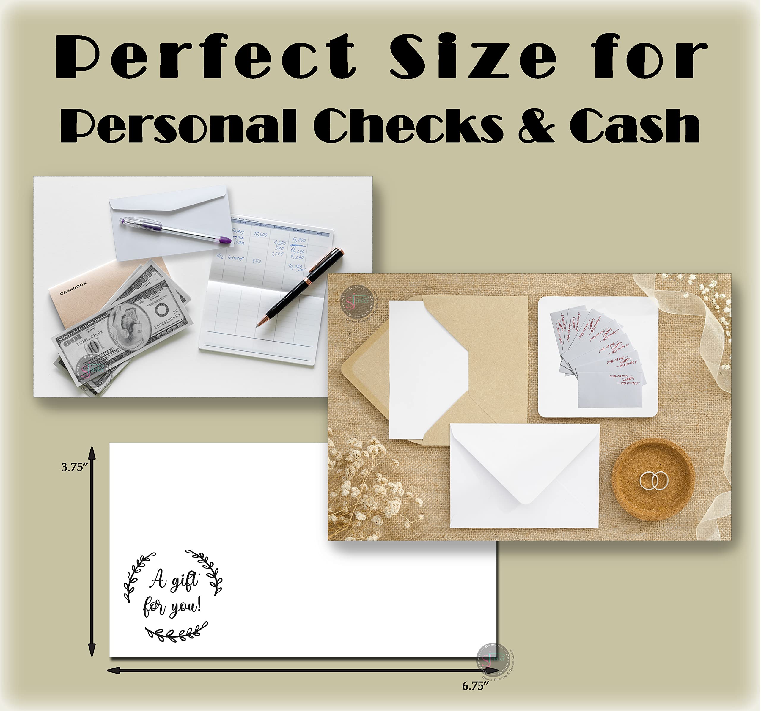 Premium Gratuity Envelopes for Tips (3.75