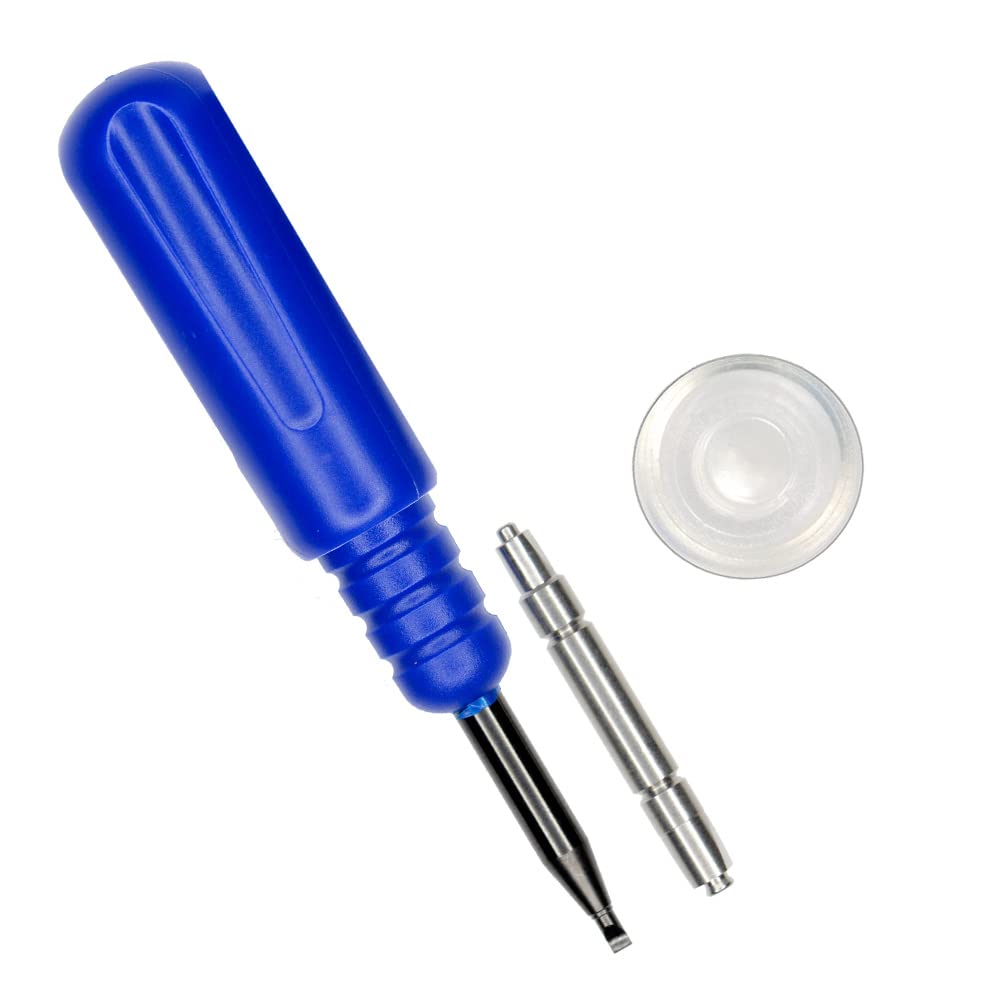 Locator Legacy Replacement Caps 4-Pack Clear 5lbs with Insertion Tool - Economy Bundle for Irrigation System Maintenance & Lawn Sprinkler Repair