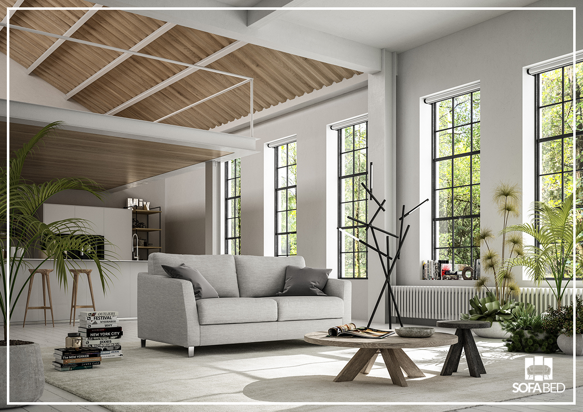 Custom Luonto Monika Fabric Sleeper Sofa - Handmade to Order - Convertible Sofa Bed for Small Spaces & Guest Rooms - Perfect for Apartments, Dorms & Home Offices