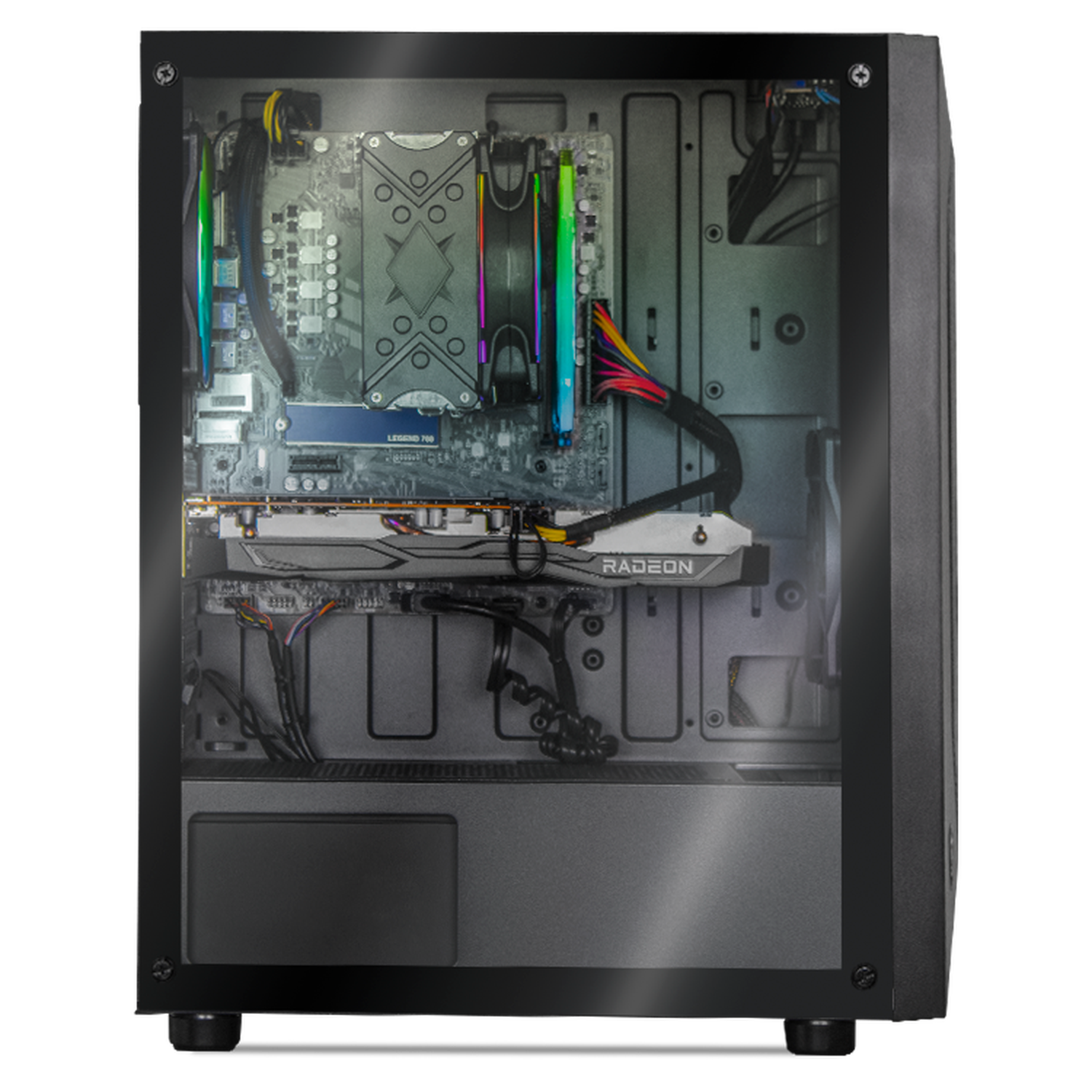 MSI Gaming PC with AMD Radeon RX 6600 & Ryzen 7 5700X | 16GB RAM, 500GB SSD + 2TB HDD | 27
