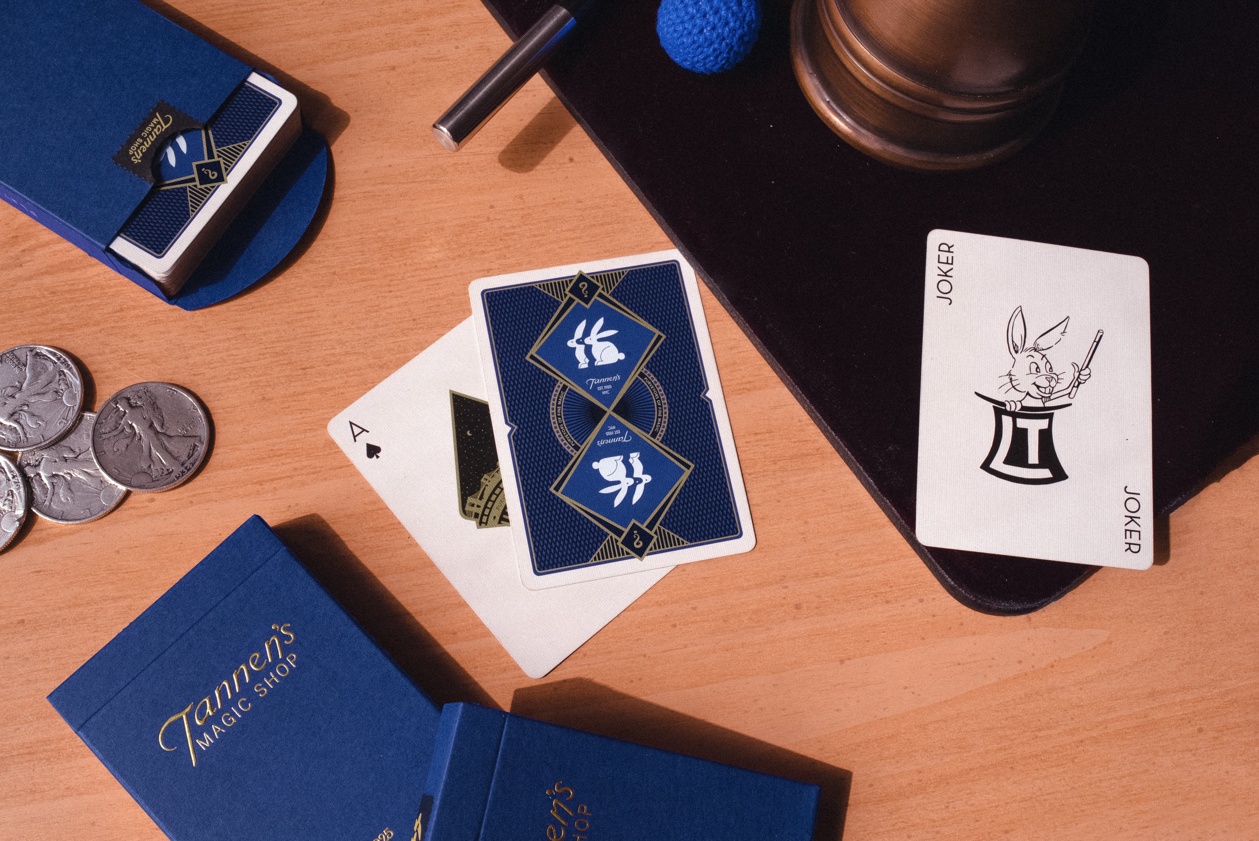 Premium Tannen's Signature Blue Playing Cards - Elegant Design for Poker, Magic Tricks & Card Games | Perfect for Casino Nights & Family Gatherings