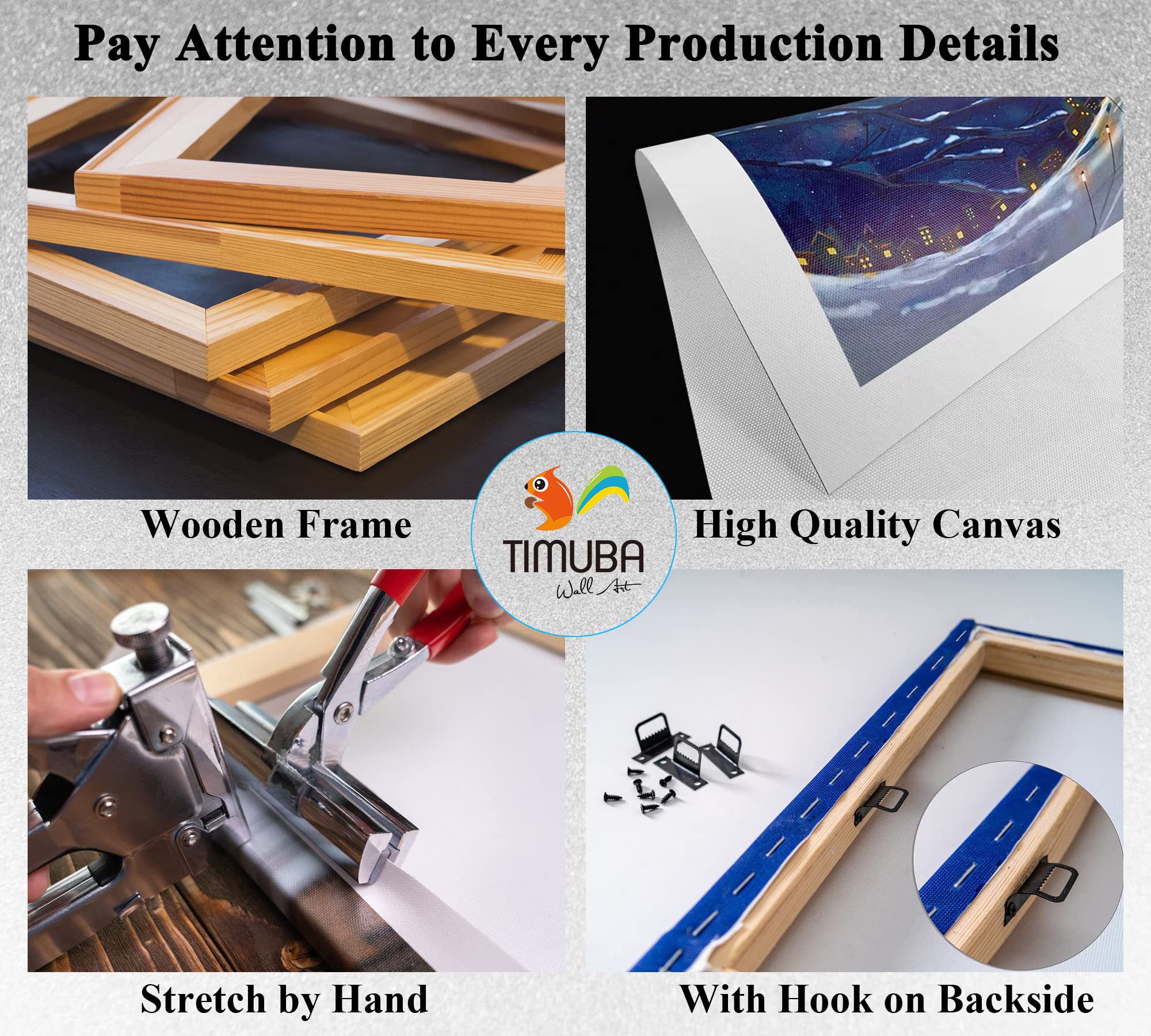 3-Panel Motivational Canvas Wall Art for Office & Home Decor - Inspirational Quotes Prints (16”x24”x3Pcs) - Perfect for Home Office, Workplace, or Living Room Wall Decoration