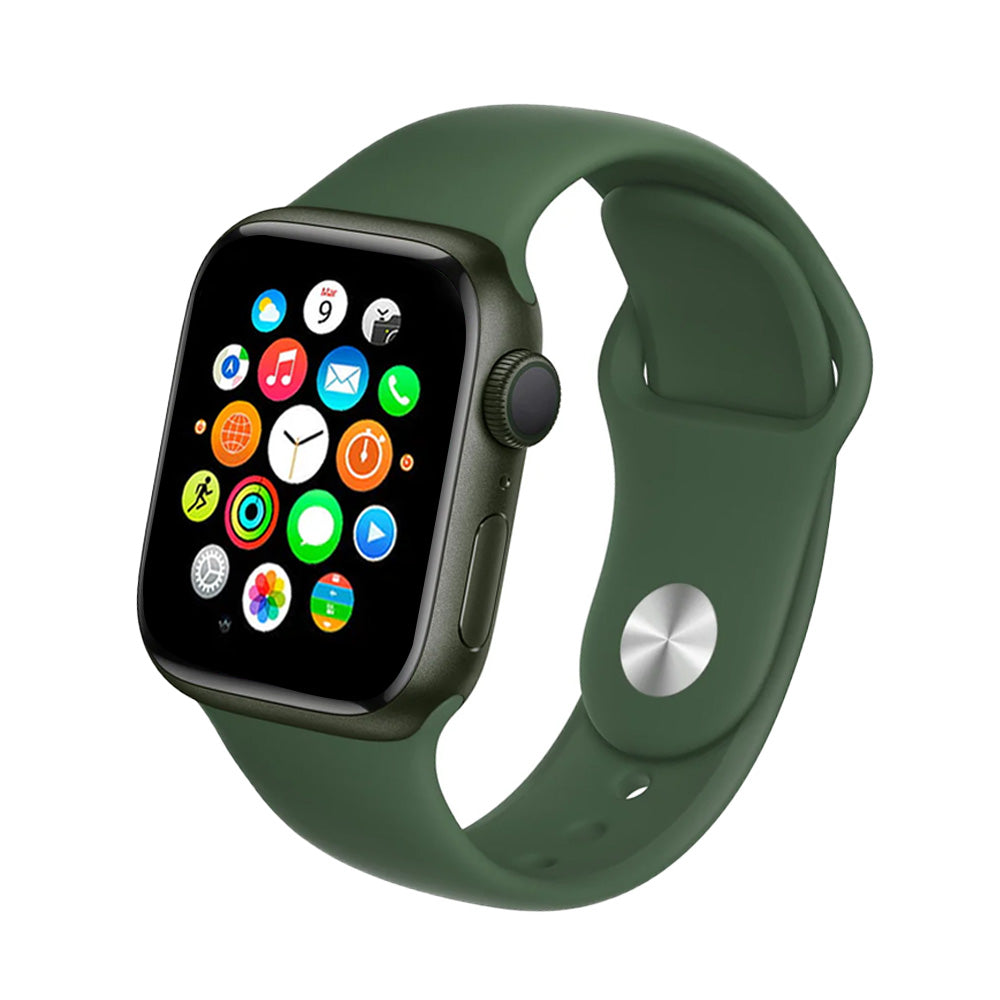 Apple Watch Series 7 (GPS) 45mm Aluminum Case with Sport Band - Fitness Tracking, Heart Rate Monitor & Water Resistant for Running, Swimming & Daily Use