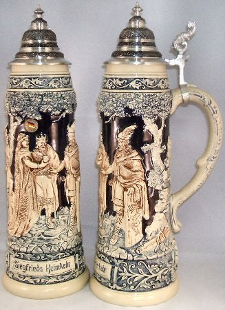 Authentic German Beer Steins - Handcrafted Limited Edition Collectible Drinking Mugs for Oktoberfest & Home Bar Decor - Perfect Gift for Beer Lovers & German Culture Enthusiasts