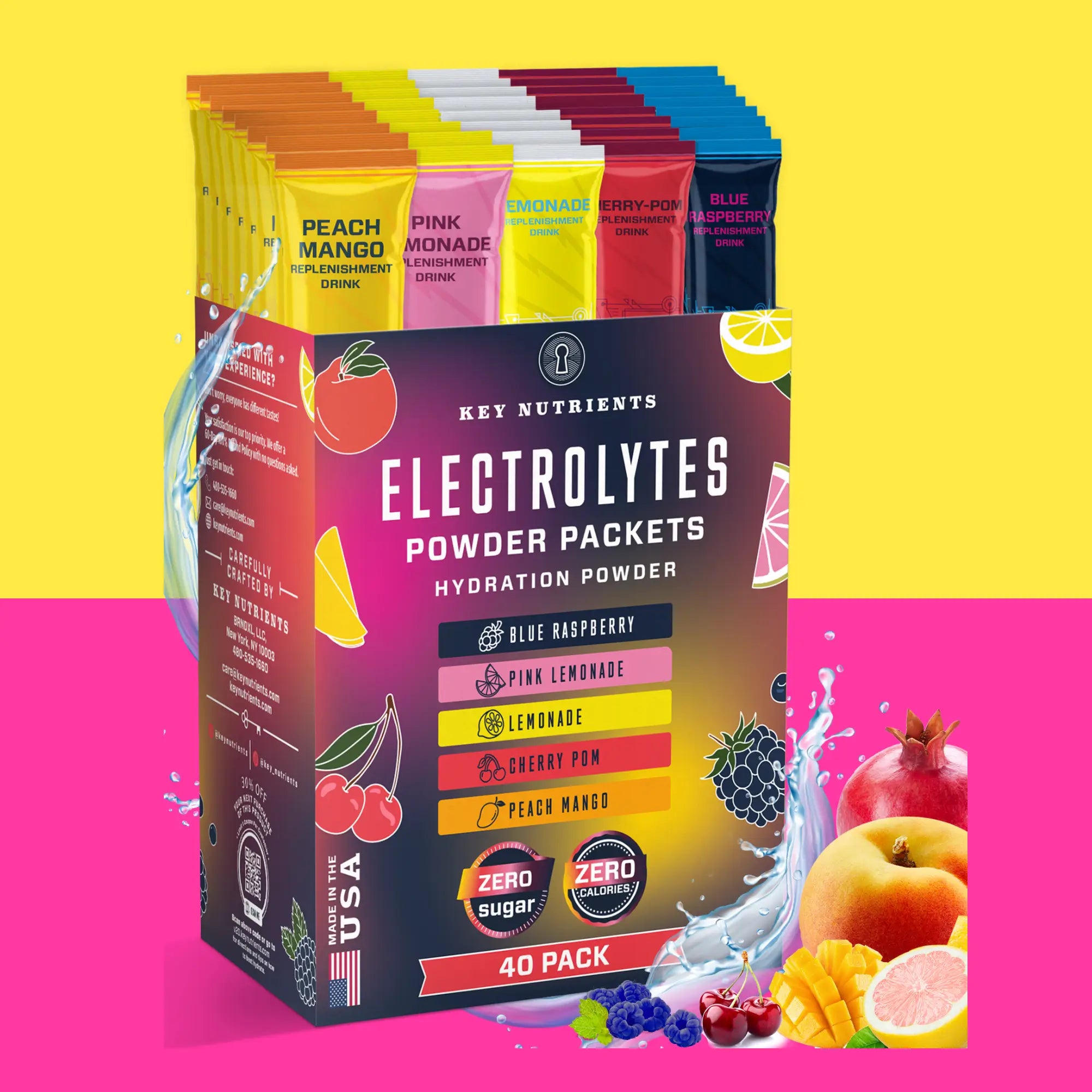 Electrolyte Recovery Plus Powder Travel Packets - Hydration Boost for Athletes & Travelers - Perfect for Workouts, Hiking & Post-Workout Recovery