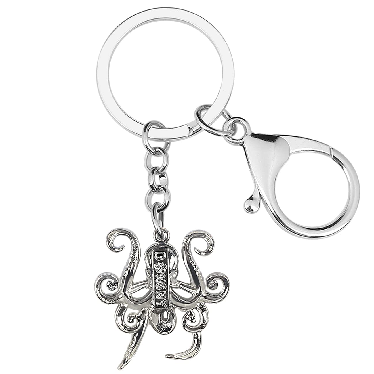 Cute Octopus Keychain - Enamel Alloy Ocean Theme Keyring for Women & Girls - Perfect Gift for Bags, Wallets, Backpacks and Beach Accessories