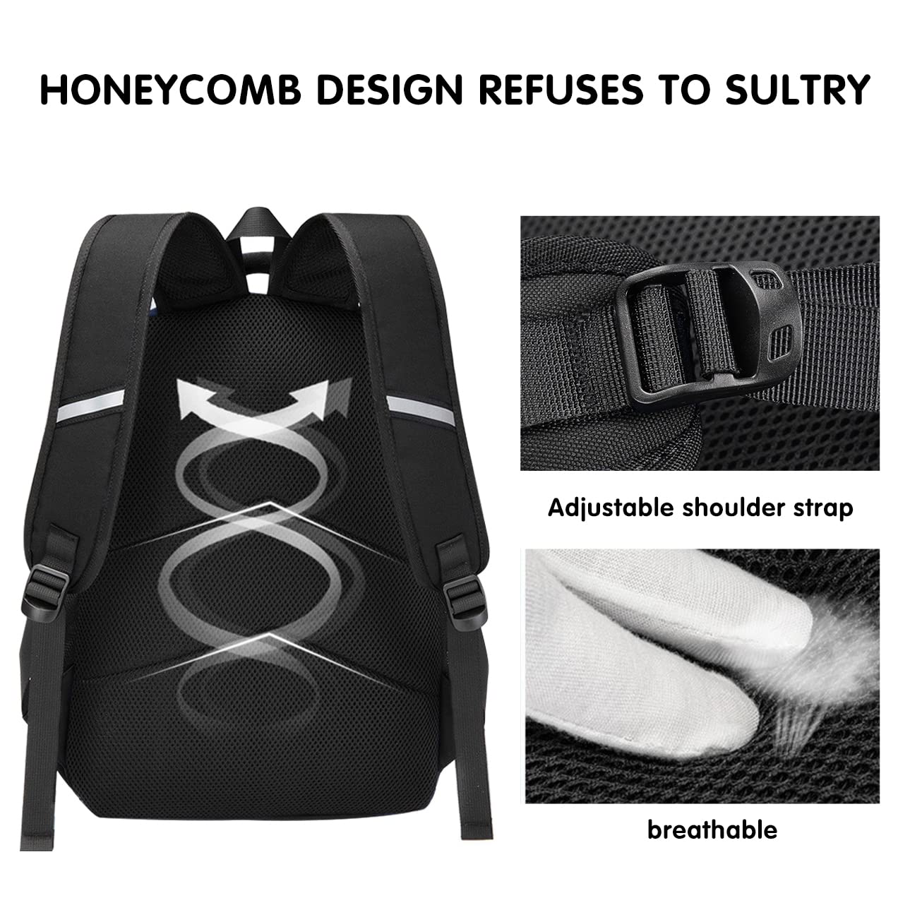 Astronaut Themed Backpack for Boys & Teens - Large Capacity School Backpack for Elementary & Middle School Students (Black) - Perfect for School, Travel & Outdoor Adventures
