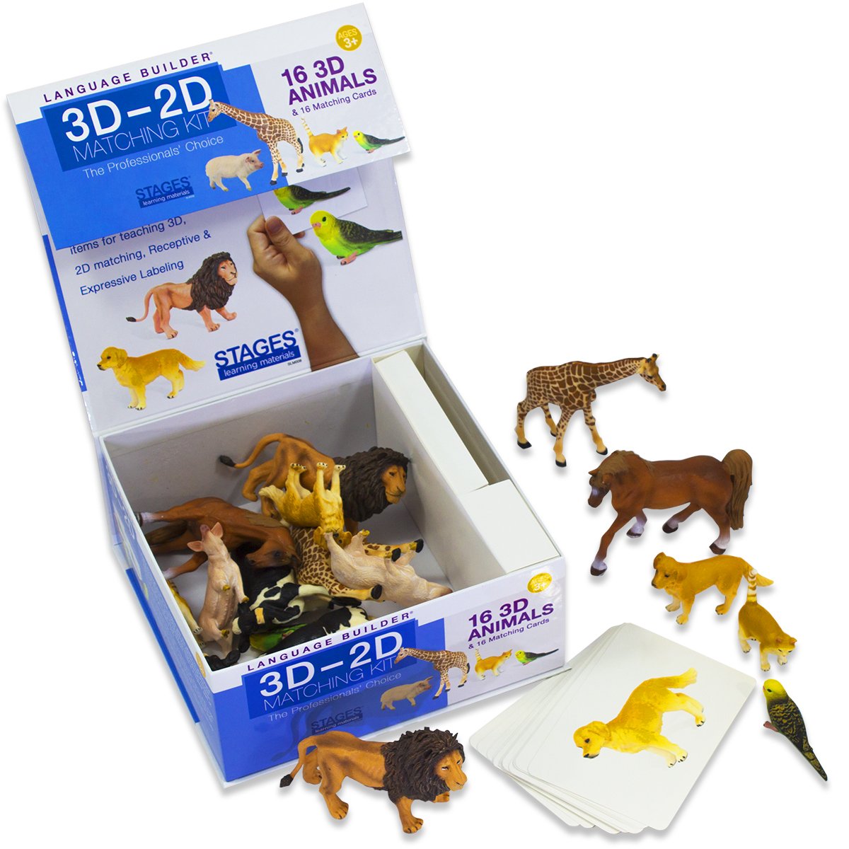3D-2D Matching Kit for Autism Learning - Language Builder Flashcards with Realistic Toy Figures & Photo Cards | ABA Therapy Materials for Speech Development & Cognitive Skills | Perfect for Home, Classroom & Therapy Sessions