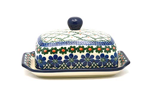 Polish Pottery Butter Dish - Primrose for Kitchen & Dining