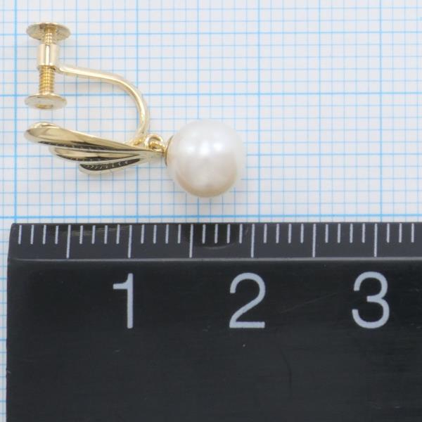 18K Yellow Gold Pearl Earrings for Women – Elegant Stud Earrings with Real Pearls, Perfect for Weddings, Parties & Gifts