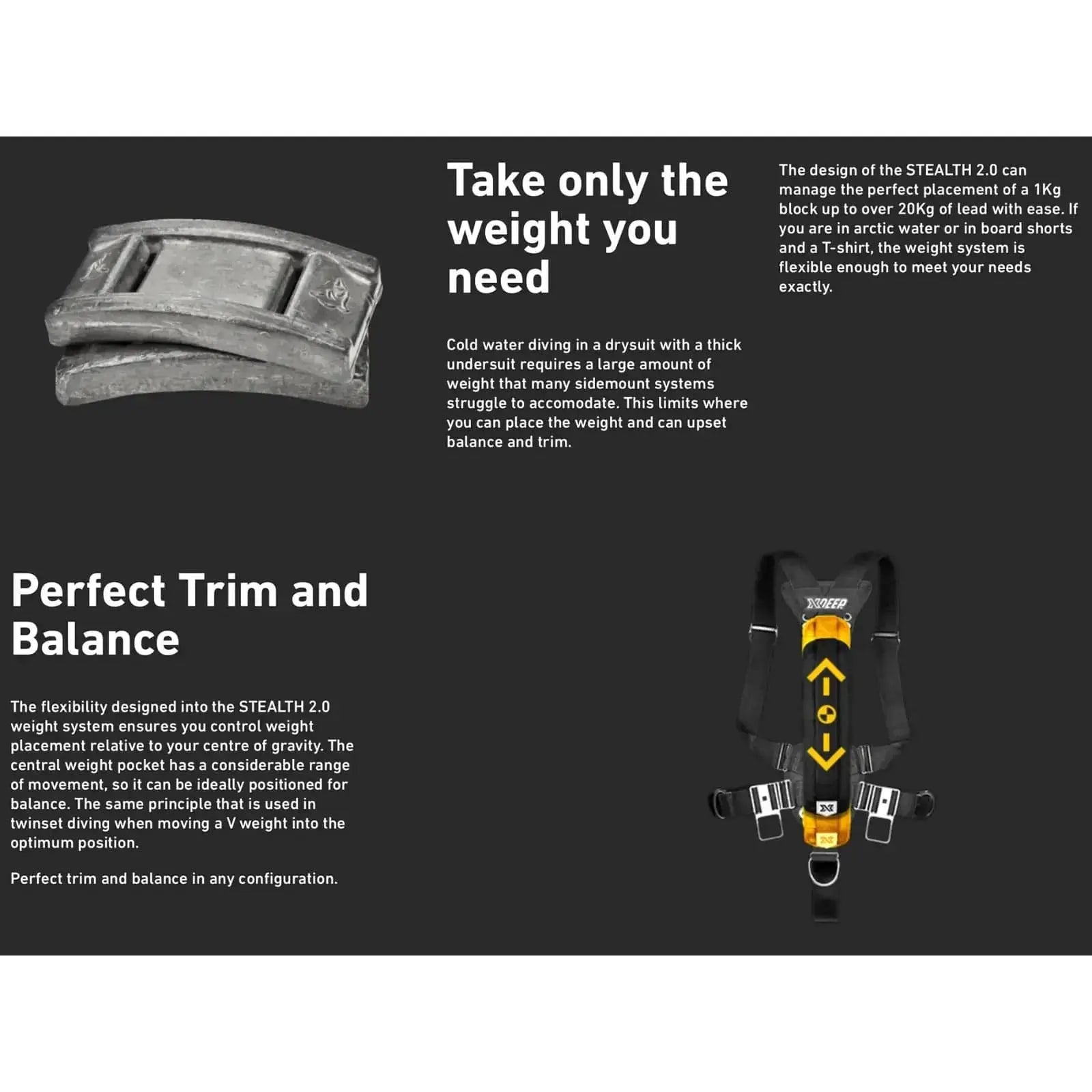 xDeep Stealth 2.0 TEC Sidemount Diving System - Professional Technical Diving Gear for Cave & Wreck Exploration | Perfect for Advanced Divers & Underwater Adventures