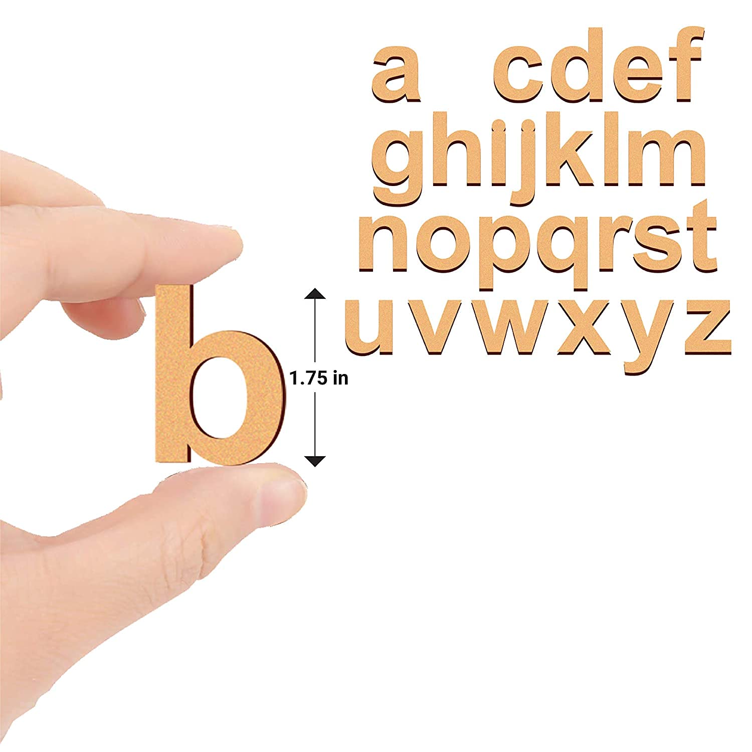 CLITHS Wooden Alphabet & Number Cutout Set - 82 Pcs Educational Learning Toys for Kids | Perfect for Preschool, Homeschooling & Early Childhood Development